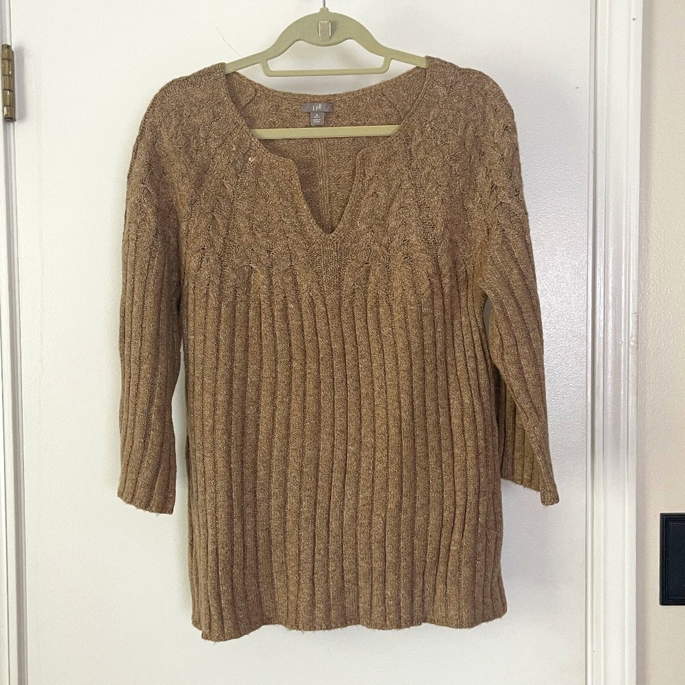 J. Jill Cableknit Tunic Sweater